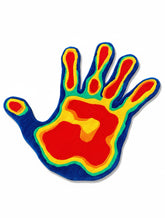 Thermal Hand Inspired Abstract Rug