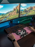 Kuromi-Inspired Keyboard Rug