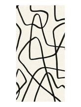 Abstract black line design on a white background