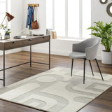 Hand-Tufted Abstract Wool Rug