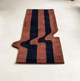 Modern Brown Pattern Runner Rug