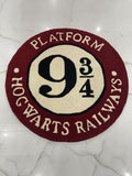 Hogwarts Platform 9¾ Harry Potter Inspired Rug