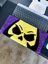 Skeleton-Inspired Keyboard Rug
