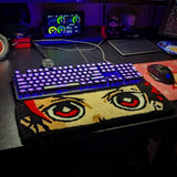 Tanjiro Demon Slayer Inspired Keyboard Rug