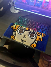 Zenitsu-Inspired Keyboard Handmade Rug