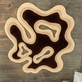Amoeba Irregular Hand-Tufted Area Rug