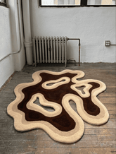Amoeba Irregular Hand-Tufted Area Rug