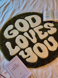 God Loves You Inspired Rug