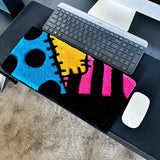 Vibrant Cool Abstract Keyboard Rug