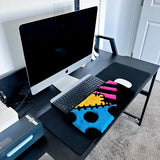 Vibrant Cool Abstract Keyboard Rug