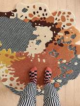 Splatter Abstract Artistic Handmade Rug