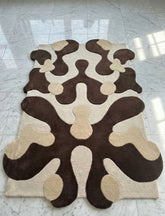 Ink Blot Modern Area Handtufted Wool Rug