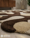 Ink Blot Modern Area Handtufted Wool Rug