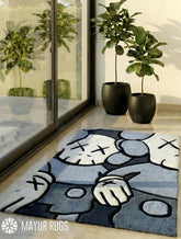 KAWSS-Inspired Art Handtufted Wollen Rug