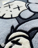 KAWSS-Inspired Art Handtufted Wollen Rug