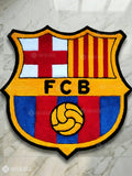 FCB logo rug on a marble background