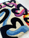 Groovy Hearts Rug – Retro Love