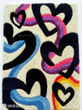 Groovy Hearts Rug – Retro Love