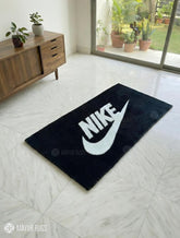 Nike-Inspired Handmade Rug