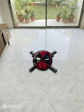 Deadpool-Inspired Handmade Rug