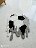 Melting Football Handtufted Custom Rug