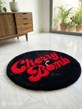 Cherry Bomb Inspired handtufted rug by Mayur Rugs