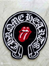 Chrome Hearts tongue inspired hand-tufted wool rug with luxury street gothic design, premium custom area rug by Mayur Rugs