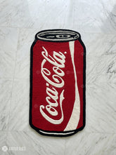 Coca-Cola inspired hand-tufted wool rug with retro soda aesthetic design, premium custom area rug by Mayur Rugs