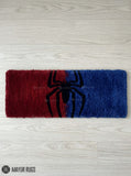 Spider keyboard hand-tufted wool rug with dark webcore gaming setup aesthetic design, premium custom area rug by Mayur Rugs