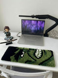 HULK keyboard hand-tufted wool rug with superhero gaming setup aesthetic design by Mayur Rugs
