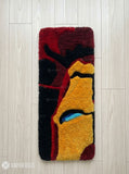 Iron Man inspired custom keyboard hand-tufted wool rug with Marvel gaming setup aesthetic design by Mayur Rugs