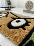 Usopp Inspired One Piece custom keyboard rug handmade with premium tufted wool for anime gaming desk setup by Mayur Rugs