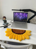 Sunflower Floral Aesthetic Keyboard Rug