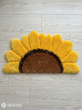 Sunflower Floral Aesthetic Keyboard Rug