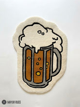 Beer Glass Hand-Tufted Rug – Pub & Bar Décor