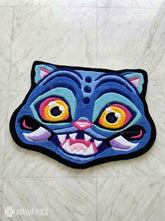 KPop Demon Hunters Derpy Tiger hand tufted wool rug featuring the cute animated tiger character by Mayur Rugs.