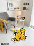 Pikachu Inspired Pokemon Anime Handtufted Rug