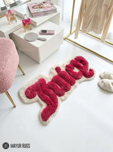 Juicy Pink Y2K 3D Statement Rug