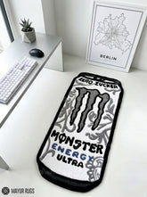 Monster Energy Drink Inspired Handtufted Custom Rug
