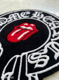 Chrome Hearts tongue inspired hand-tufted wool rug with luxury street gothic design, premium custom area rug by Mayur Rugs