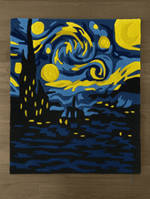 Vann Goghh-Inspired Starry Night Rug