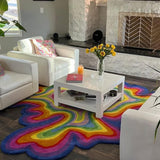 Splash Irregular Shaped Rug