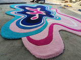 Melting Funky Hand-Tufted Rug
