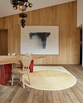 Hand-Tufted Geometric Pattern Wool Rug