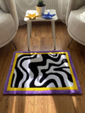 Modern Abstract Hand-Tufted Wool Rug