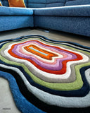 Irregular Amoeba-Shaped HandTufted Rug