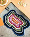 Irregular Amoeba-Shaped HandTufted Rug