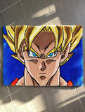 Goku-Inspired Desk Rug