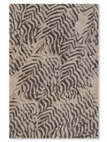 Hand-Tufted Zebra Beige Wool Rug