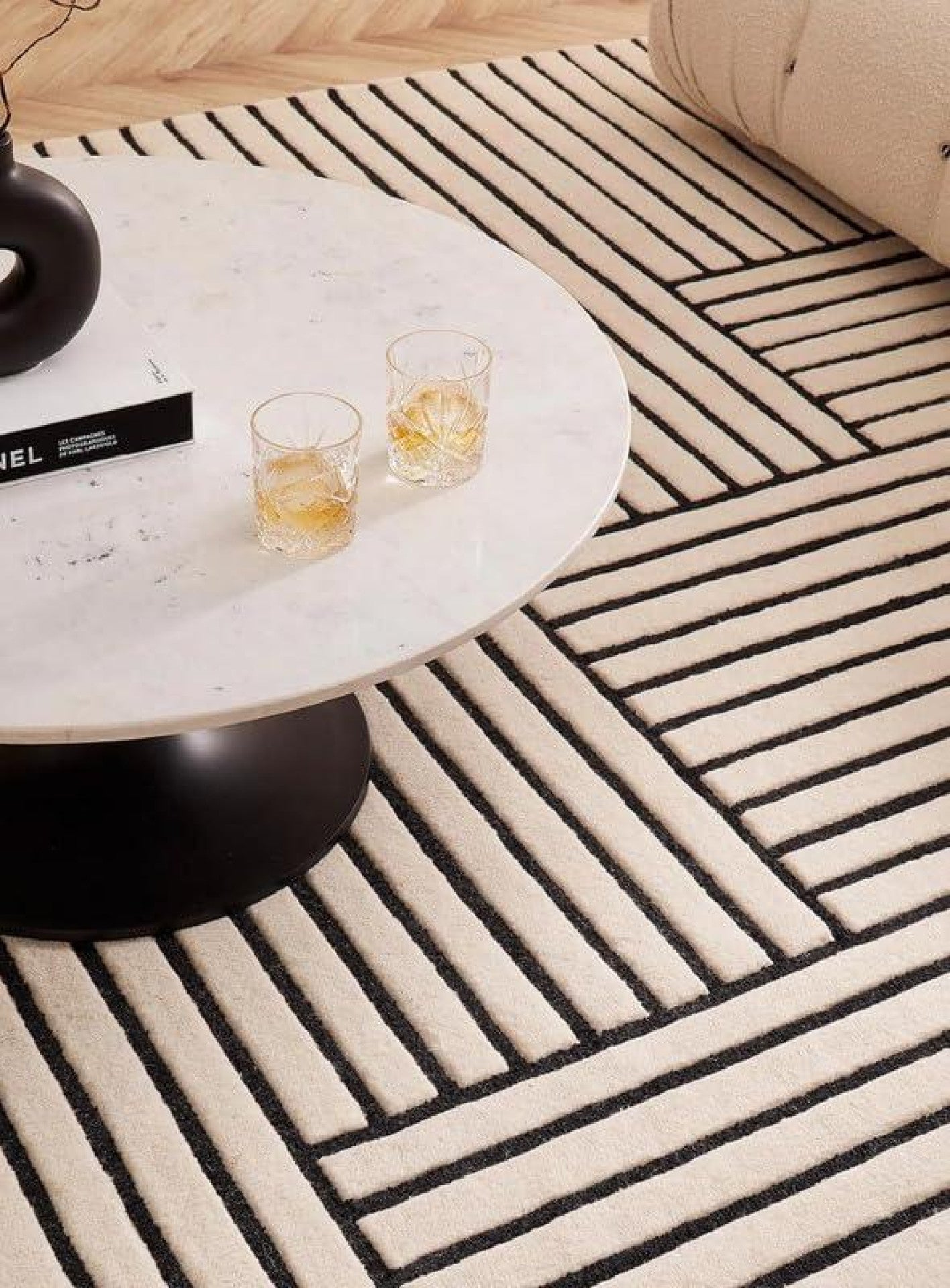Hand-Tufted New Zealand Wool Natural Area Rug